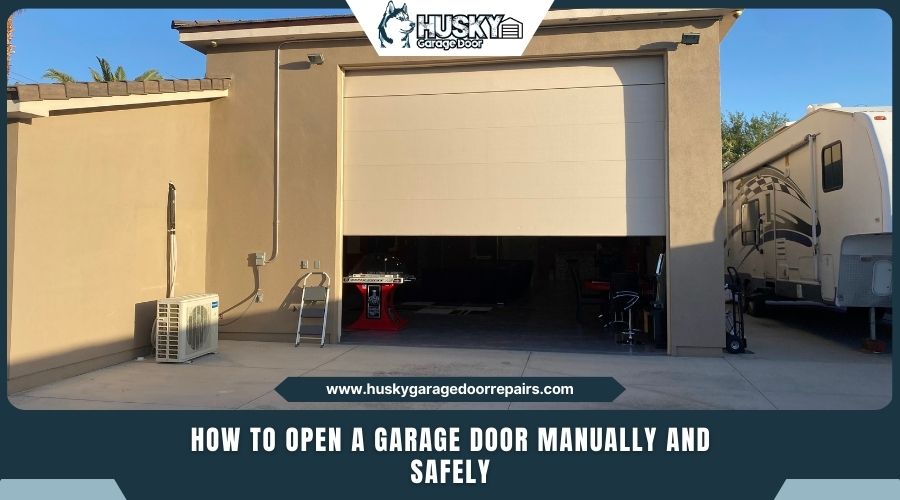 How to Open a Garage Door Manually and Safely